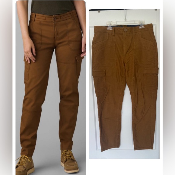 prAna Womens Elle Cargo Pant Sepia | Size 8 | EUC - Picture 2 of 6
